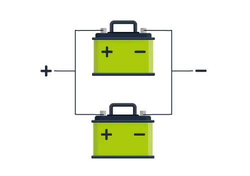 Guía sobre baterías para autocaravanas y campers 5 Baterías en paralelo para autocaravanas
